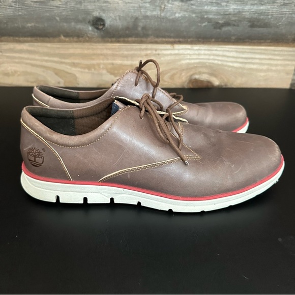 Timberland Bradstreet Brown Plain Toe Casual Lace Up Oxfords Men's US Size 11 - Picture 4 of 11